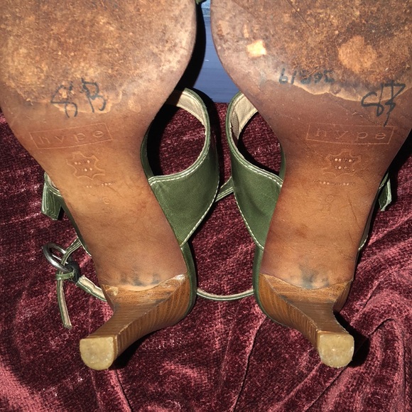 Hype green heeled sandals - Picture 6 of 7